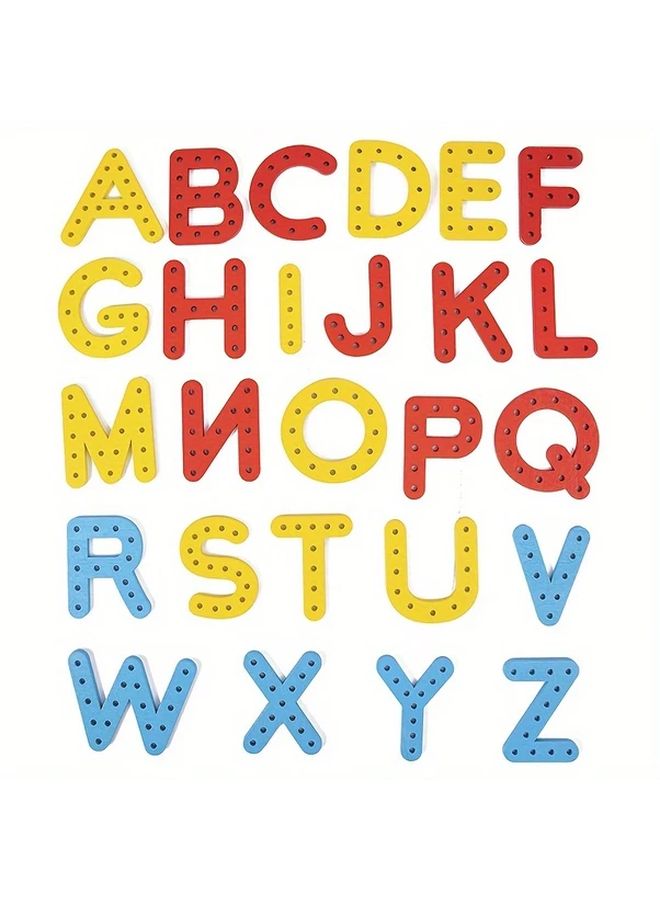 Alphabet Number Threading Toy Set 1 Set Fine Motor Skills Activity Kids Ages 3 6 Years - Image 4