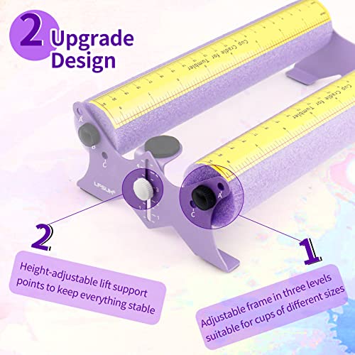 LFSUM Cup Cradle for Tumblers, Foam Cup Holder with Measurements,Cup Holder,Cup Caddy Cuptisserie Storage Accessory Base Applying Ornament Vinyl Decal to Tumblers, Glass, Cups, Bottles - Image 3