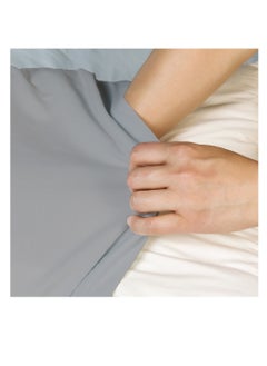 Infinitee Xclusives Premium Grey King Pillow Cases - 2 Piece Set Pillow Cover - Soft Brushed Microfiber Fabric - Pillow Cases Standard Size (20x40 Inches) by Infinitee Xclusives  - Image 2