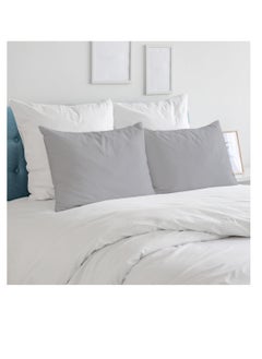 Infinitee Xclusives Premium Grey King Pillow Cases - 2 Piece Set Pillow Cover - Soft Brushed Microfiber Fabric - Pillow Cases Standard Size (20x40 Inches) by Infinitee Xclusives  - Image 3