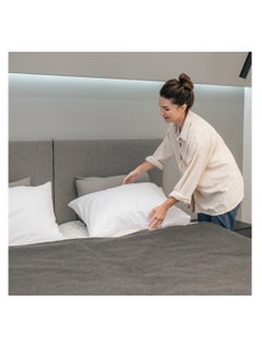 Infinitee Xclusives Premium Grey King Pillow Cases - 2 Piece Set Pillow Cover - Soft Brushed Microfiber Fabric - Pillow Cases Standard Size (20x40 Inches) by Infinitee Xclusives  - Image 4