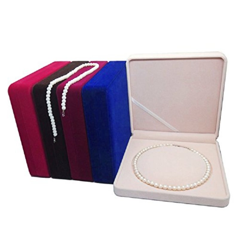 Junning Wedding Jewellery Sets Velvet Box Necklace Gift Display Case Storage Holder - Image 5