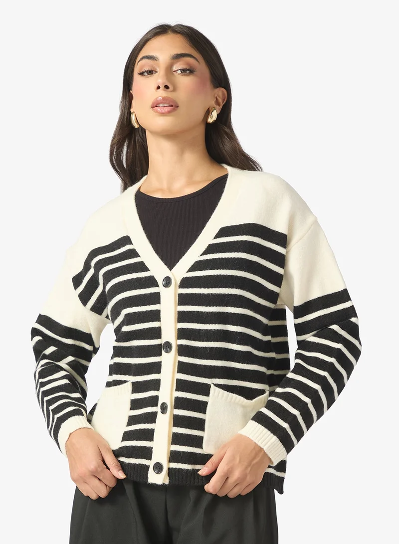ELLA Stripe Cardigan