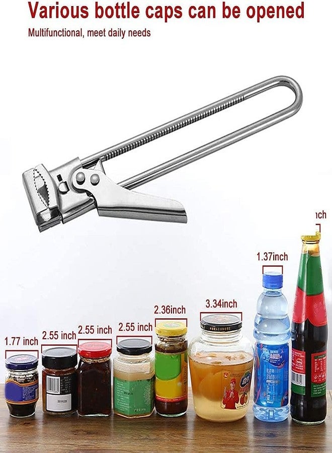 PORMONO Master Jar & Bottle Opener, Adjustable Multifunctional Stainless Steel Can Opener Jar Lid Gripper,Adjustable Multifunctional Stainless Steel Can Opene - Image 2