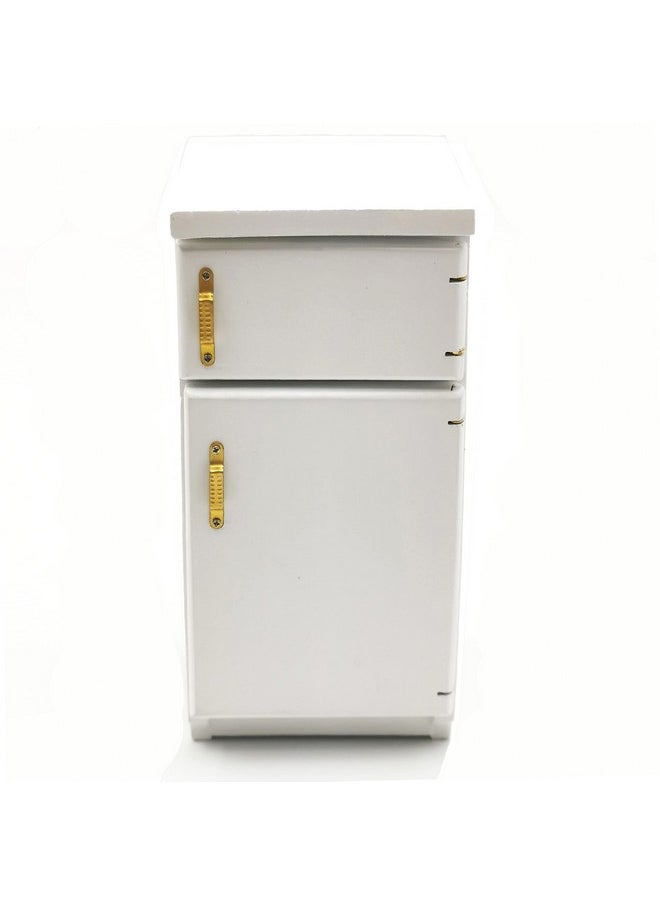 SXFSE - Dollhouse Decoration Accessories,Mini Dollhouse Furniture Refrigerator Miniature Living Room Pretend Play Toy - Image 1