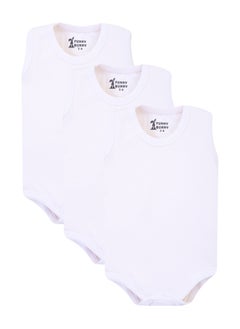 Funny Bunny Pack of 3 Cotton Wide Cut Bodysuit for Baby  - Image 1