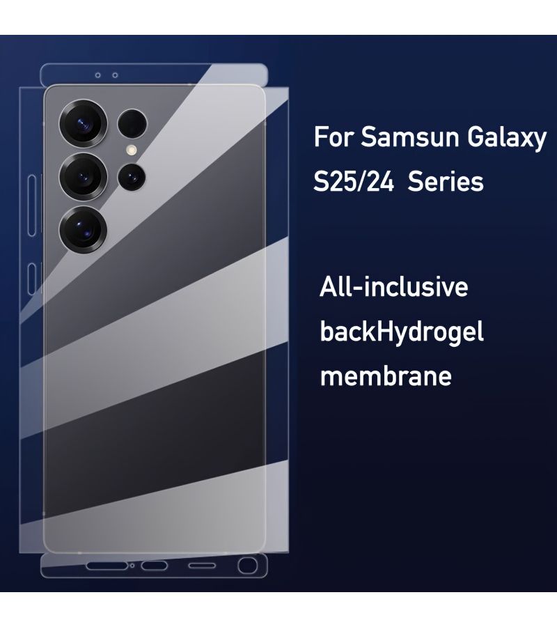 1pc Compatible With Galaxy S26 Plus Back Film Full Edge Full Coverage Hydrogel Side Protection Ultra Thin Frosted Sticker Anti Drop Soft TPU Back Cover Film - Image 4