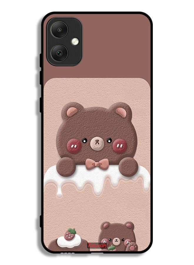 Tolwak غطاء حماية لجهاز سامسونج جالاكسي A05 - دب فراولة - Image 1