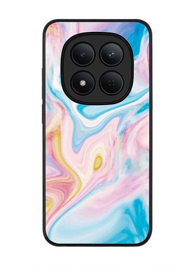 For Xiaomi Redmi Note 15 Pro 5G Case,Slim fit Camera Protection, Shockproof Thin Phone cover  - Marble Print Aqua