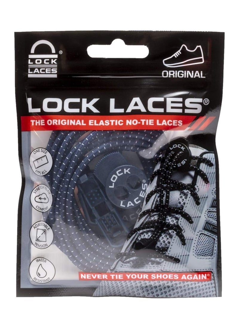 LOCK LACES - No Tie Elastic Shoelace Lock Shoe Laces - Image 1