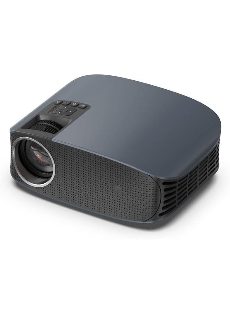 جهاز عرض محمول 400 – دقة 1080P، شاشة حتى 200 بوصة، واي فاي وبلوتوث، انعكاس شاشة الموبايل، نظام أندرويد 9.0، جهاز عرض للمسرح المنزلي – أسود - Image 1