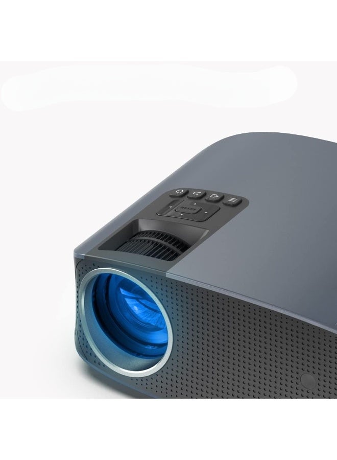 جهاز عرض محمول 400 – دقة 1080P، شاشة حتى 200 بوصة، واي فاي وبلوتوث، انعكاس شاشة الموبايل، نظام أندرويد 9.0، جهاز عرض للمسرح المنزلي – أسود - Image 5