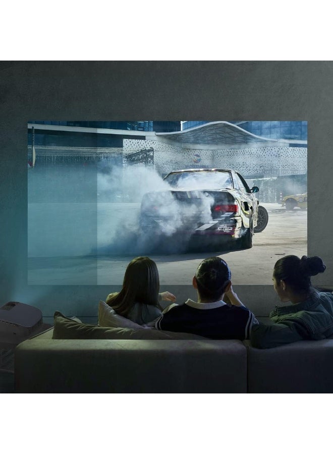 جهاز عرض محمول 400 – دقة 1080P، شاشة حتى 200 بوصة، واي فاي وبلوتوث، انعكاس شاشة الموبايل، نظام أندرويد 9.0، جهاز عرض للمسرح المنزلي – أسود - Image 4