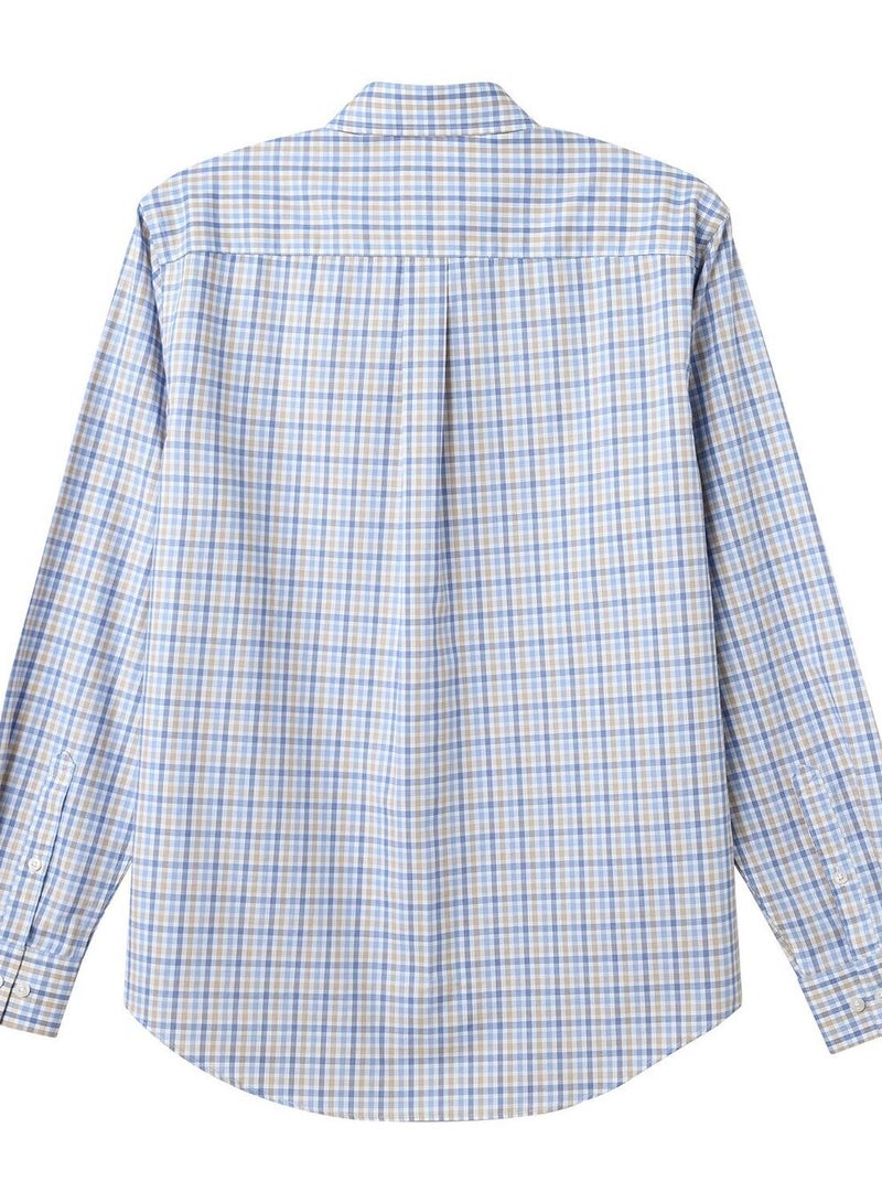 GIORDANO Men's Wrinkle-Free Long Sleeve Cotton Oxford Shirt - Image 2