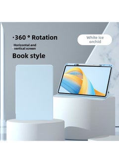 Digital Computer/tablet Protective Case Durable Shockproof Cover Waterproof Splash-proof Dust-proof For Ipad 10.2 2019/2020-Color:White Ice Blue ]-Applicable Model:Glory Tablet V6(10.4 Inches)