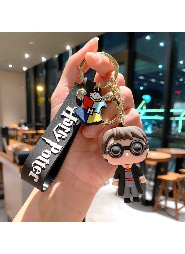 Generic - 52PCS Harry Potter Combination Set (Including 50 Waterproof Stickers  1 Keychain  1 Card Holder) - Image 1