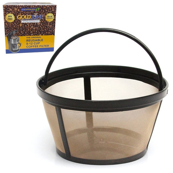 REUSABLE 812 CUP BASKET COFFEE FILTER FITS BLACK AND DECKER MAKERS AND BREWERS REPLACES YOUR PAPER COFFEE FILTERS BPAFREE