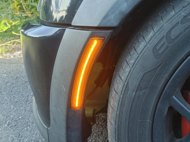 iJDMTOY Smoked Lens Amber Full LED Front Side Marker Light Kit, Compatible with 2002-08 Mini Cooper 1st Gen R50 R52 R53, Replace OEM Amber Sidemarkers - Image 3