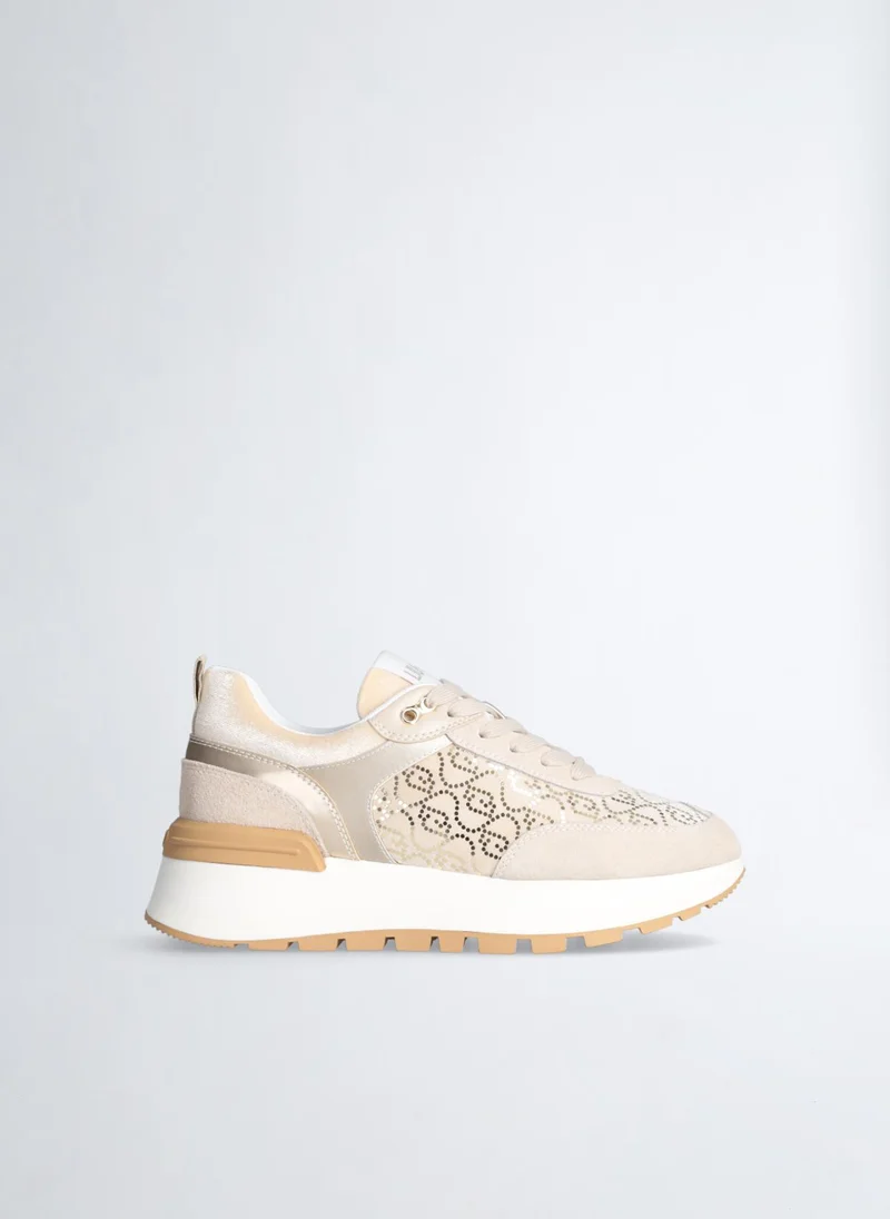 ليو جو Platform Sneakers with Micro Sequins