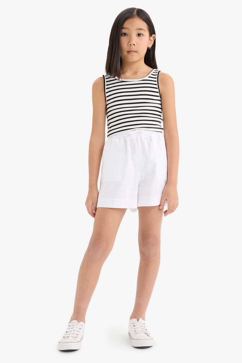 ديفاكتو تانك توب بناتي كروب بدون كم برقبة مستديرة - Image 3