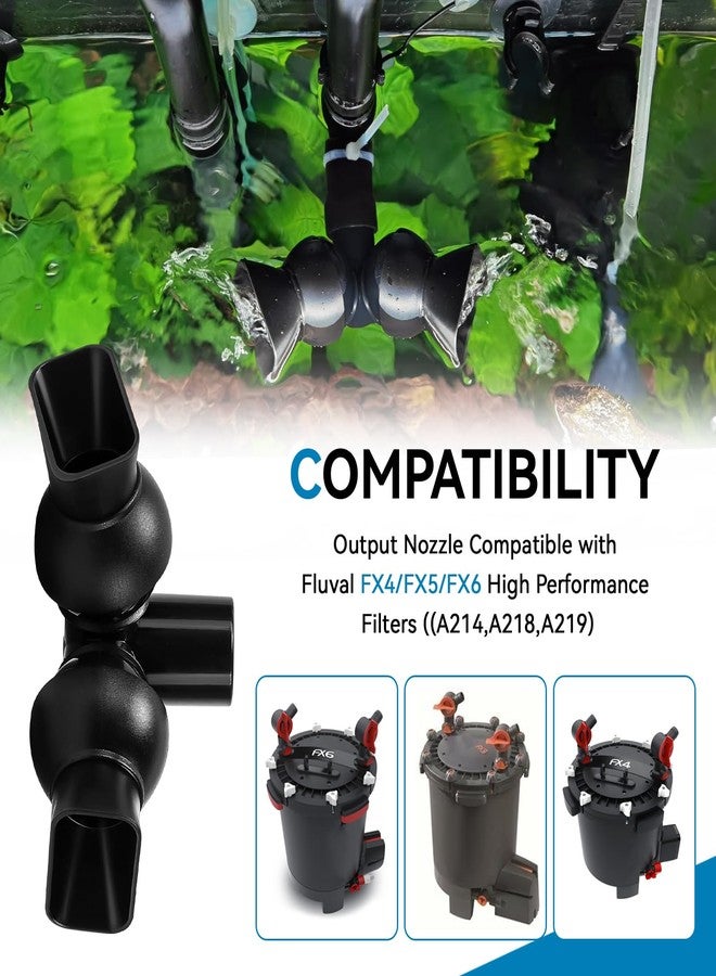 Magluv Replacement for Fluval Output Nozzle Fit for Fluval FX4/FX5/FX6 High Performance Filters (A214,A218,A219), FX5/FX6 Replacement Parts, Model A20226 - Image 3