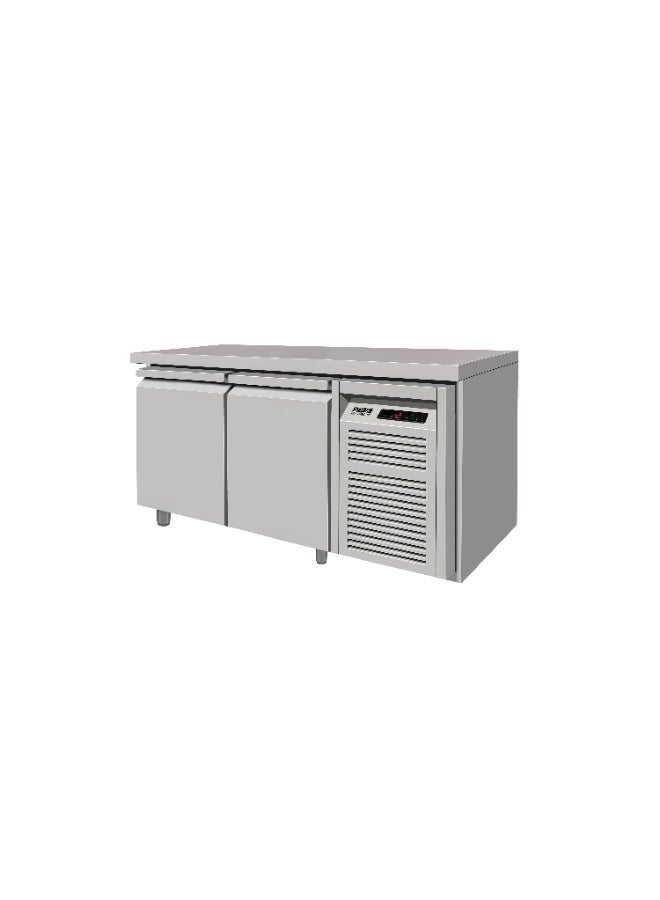 Sofia Refrigeration Commercial Refrigerator Undercounter Two (2) Doors Chiller Stainless Steel 360 Liters Capacity Low Noise Energy Efficient Restaurant Kitchen Refrigerator - Image 1