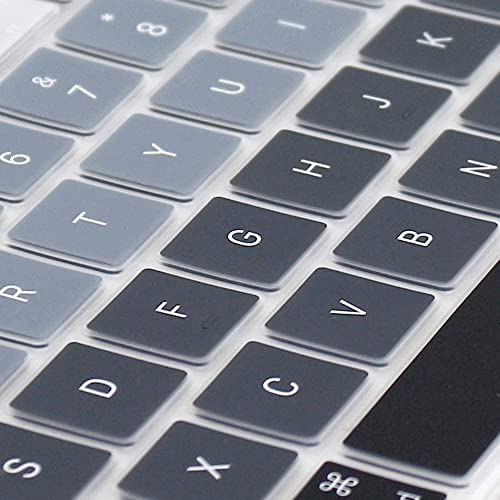 Oaky Keyboard Protector for MacBook Air 15.3, 13.6 inch M3 M2 2024-2021 [A3113 A2681 A3114 A2941] & MacBook Pro 14, 16 inch M3 M2 M1 (A2918 A2992 A2779 A2442 A2991 A2780 A2485) - Silicon Grey - Image 5