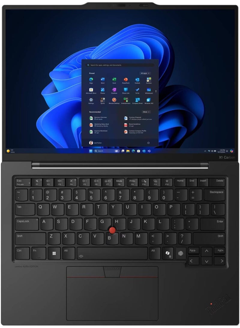 Lenovo ThinkPad X1 Carbon Gen 13 Aura Edition, 14" 2.8K OLED 120Hz Display, Intel Core Ultra 7 258V, 32GB RAM, 512GB SSD, Intel Arc Graphics 140V, English K/B, Windows 11 Pro English Black - Image 4