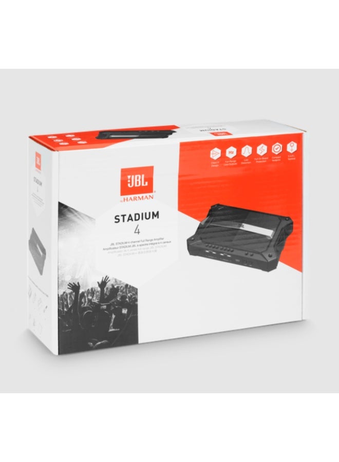 JBL Stadium 4 4-Channel Car Amplifier – 100W x4 @4Ω – Class D - Image 1
