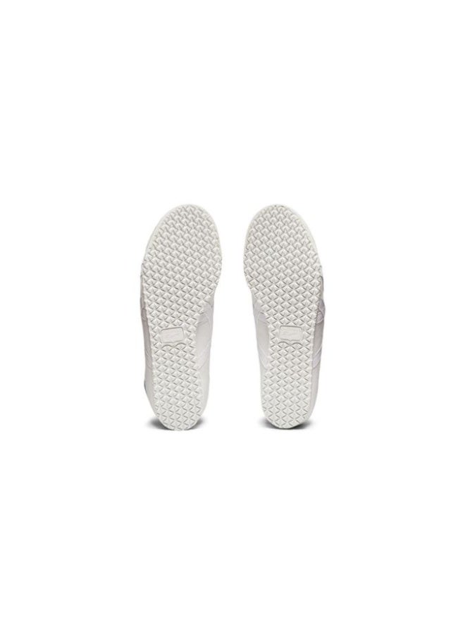 Onitsuka Tiger MEXICO 66 Slip-On Canvas Casual Sneakers Colorblock White/Checkered Blue - Lace-Free Flat Round Toe Lifestyle Shoes for Men and Women, Ages 10+ - Image 3