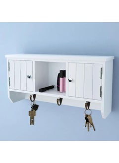 vidaXL Wall Cabinet for Keys and Jewelery with Doors and Hooks