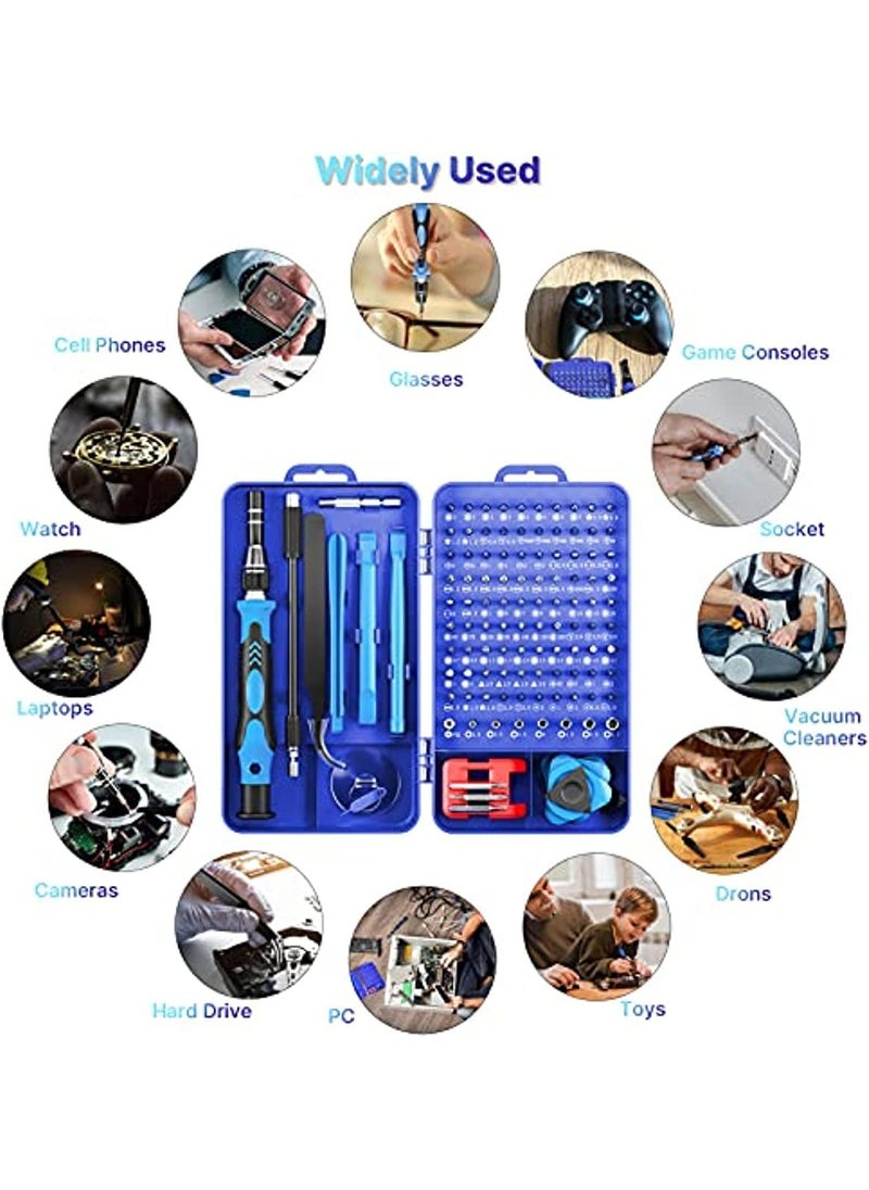 Generic - Small Screwdriver Set Precision Screwdriver Set - 122 in 1 Magnetic Mini Computer Screwdriver Kit ​with Case Repair Screw driver Kit for Computer Eyeglass PC Laptop Mobile Phone Watch Camera TV - Image 1