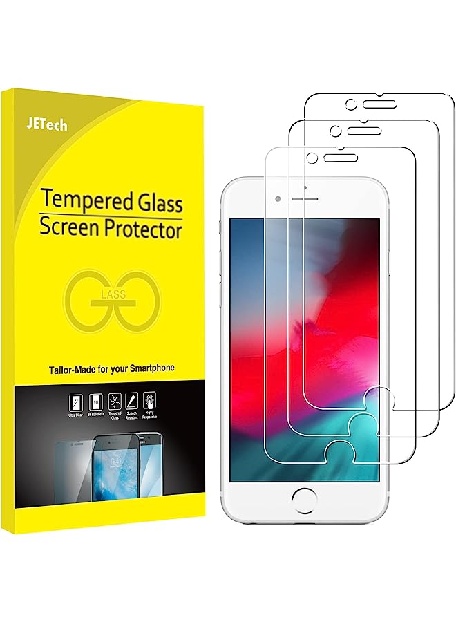 Jetech 3-Pack Screen Protector For Iphone Se 3/2 (2022/2020 Edition), Iphone 8, Iphone 7, Iphone 6S And Iphone 6, Tempered Glass Film, 4.7-Inch - Image 1