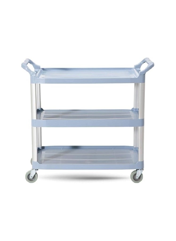 Generic - Shopping trolleys mobile three tier snack car dining car tea racks street trolley - Image 1