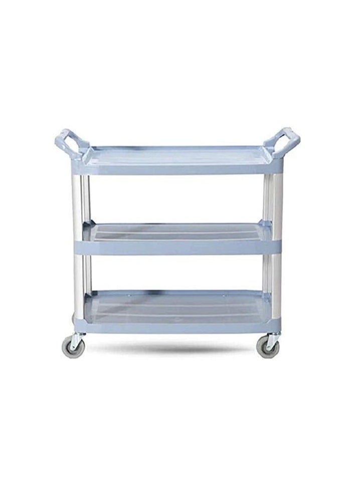 Generic - Shopping trolleys mobile three tier snack car dining car tea racks street trolley - Image 1