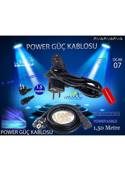 HP Color Laserjet 2500N Printer Power Cord (220V Ac Power Cord)