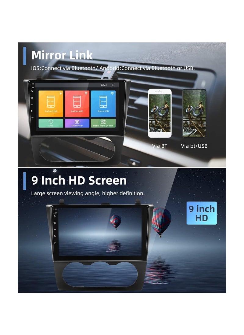 SHEZA STAR Android Car Stereo for Nissan Altima 2008 2009 2010 2011 2012 4GB RAM 64GB ROM 9 Inch Apple Carplay, MirrorLink WiFi BT, DSP IPS Touch Screen with AHD Camera Manual AC  - Image 3