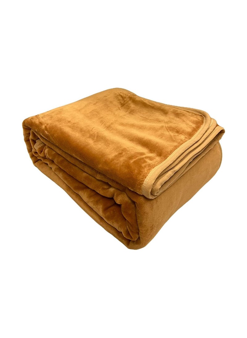 DeloPik Fleece Throw Blankets Black Queen Size Fluffy Flannel Blankets Soft Warm Bed Throws for Sofa, Bed, Settees and Couch, Fit All Season, No shedding, 220x240cm - Image 1