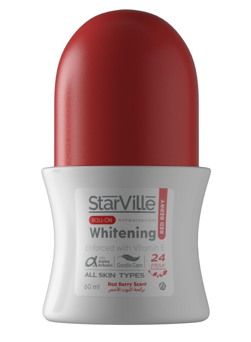 ستارفيل رول اون للتفتيح و القضاء للعرق برائحة التوت الاحمر  60 مل - Image 3