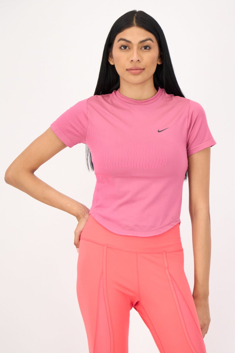 Nike Women Sportswear Fit Training Top, Dark Pink  - Image 1