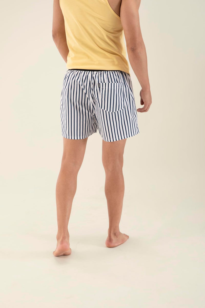 DAMENSCH Solid Breeeze Inner Boxers for Men, Ultra-Light Boxers, 100% Cotton Shorts Pant, Breathable Woven Inner Cotton Shorts for Men-Costa White-S - Image 5