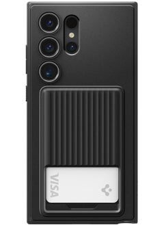 Spigen Liquid Slot for Samsung Galaxy S24 Ultra Case Cover Card Holder - Matte Black  - Image 2