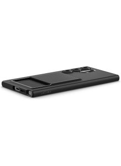 Spigen Liquid Slot for Samsung Galaxy S24 Ultra Case Cover Card Holder - Matte Black  - Image 3