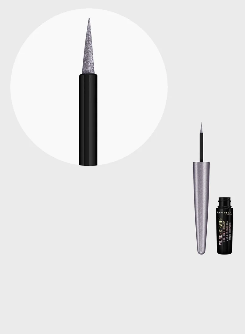 RIMMEL LONDON Rimmel Wonder'swipe 2 in 1 Liner to Shadow – 001 – Slay, 1.7ml