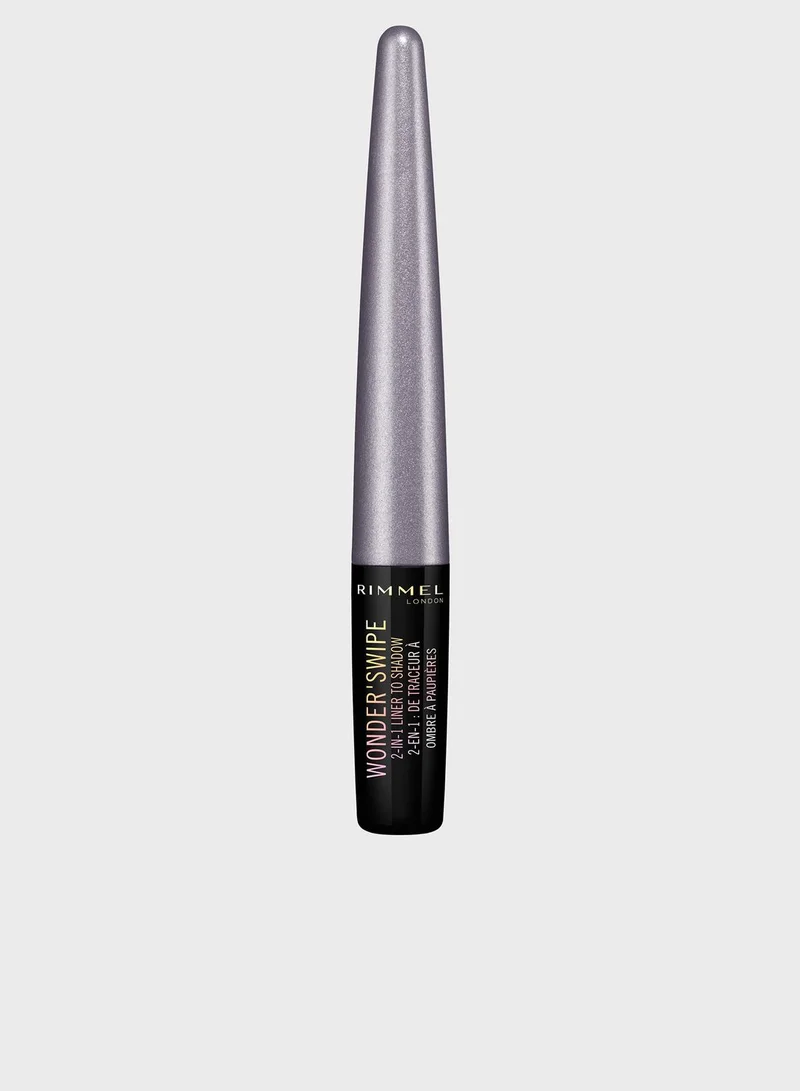 RIMMEL LONDON Rimmel Wonder'swipe 2 in 1 Liner to Shadow – 001 – Slay, 1.7ml