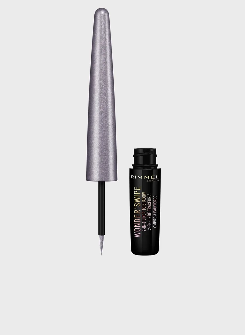 RIMMEL LONDON Rimmel Wonder'swipe 2 in 1 Liner to Shadow – 001 – Slay, 1.7ml