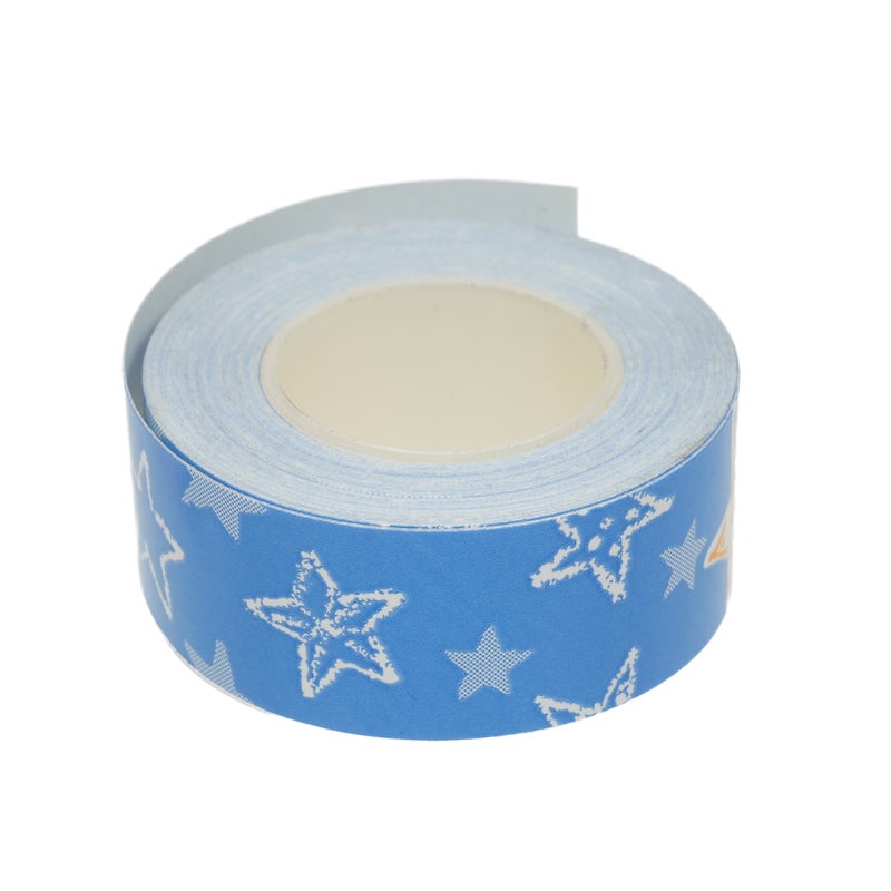 Label Tape 1 Roll Thermal Label Skicker Compatible with  King Jim TEPRA LR5C Labeler Cute Thermal Paper Print Tape 15mm*4m -  Blue Starry Sky Pattern - Image 1
