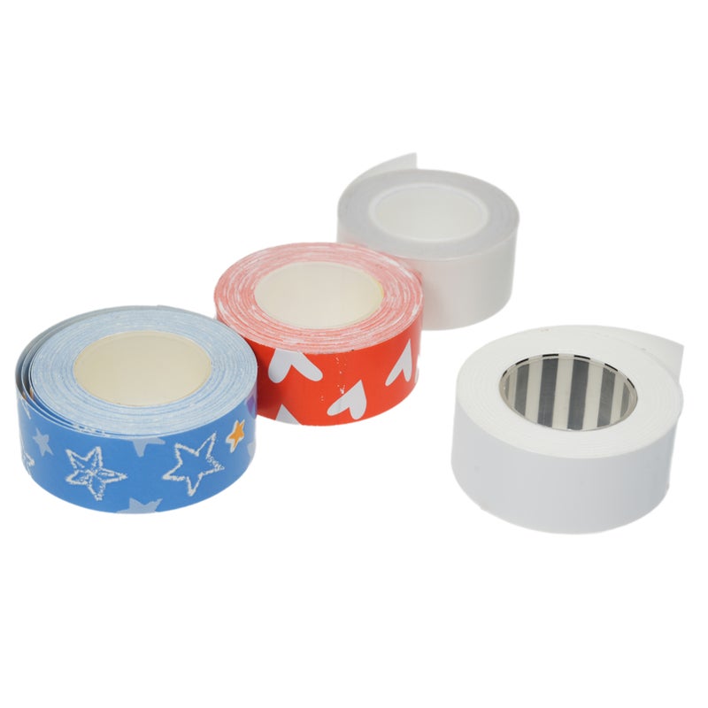 Label Tape 1 Roll Thermal Label Skicker Compatible with  King Jim TEPRA LR5C Labeler Cute Thermal Paper Print Tape 15mm*4m -  Blue Starry Sky Pattern - Image 5