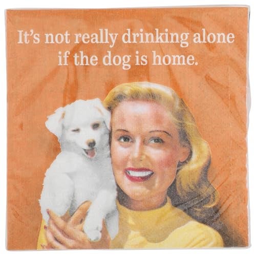 Design Design If The Dog is Home Cocktail Napkins, 5", Multicolor - Image 3