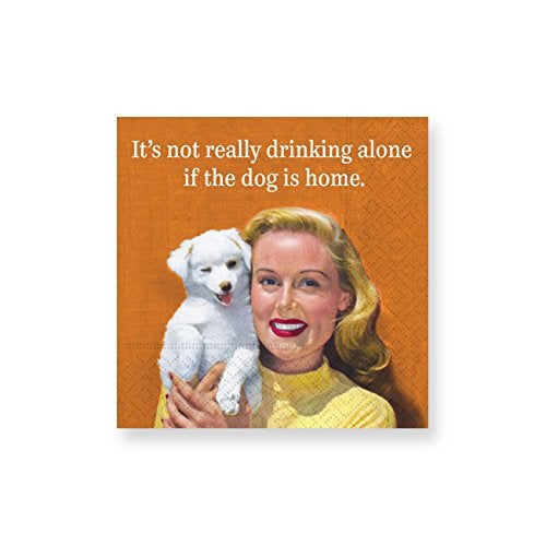 Design Design If The Dog is Home Cocktail Napkins, 5", Multicolor - Image 4
